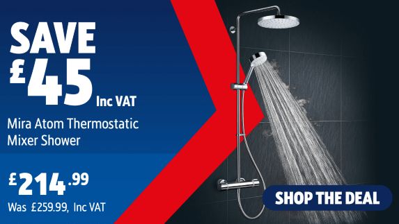 Save £45 Inc VAT on this Mira Atom Thermostatic Mixer Shower