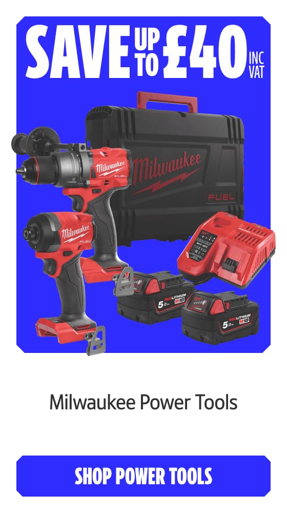 Save up to £40 Inc VAT on these Milwaukee Power Tools. Shop Power Tools