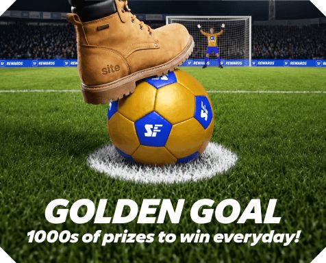 Golden Goal! 1000s of prizes to win everyday! Find Out More