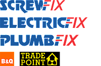 Screwfix/Plumbfix/ Electricfix & Tradepoint Logos