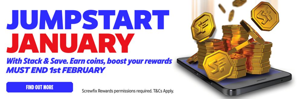 Jumpstart January with Stack & Save. Earn coins, boost your rewards. Must end 1st February. Find Out More