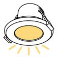 Warm White Downlights