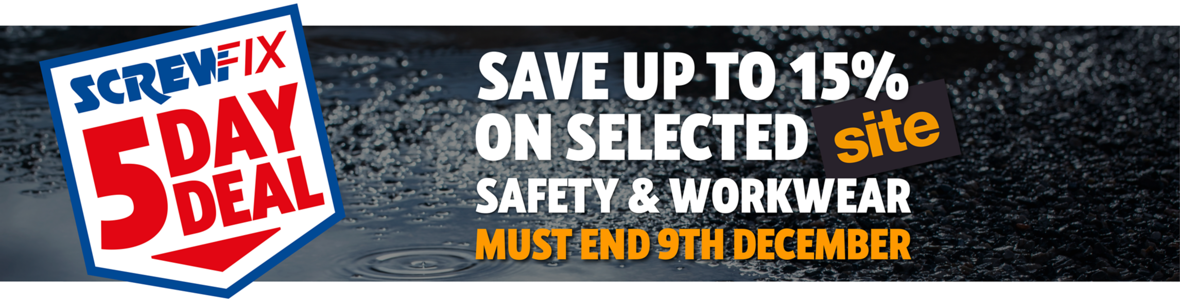 Save up to 15% on Selected Site Workwear