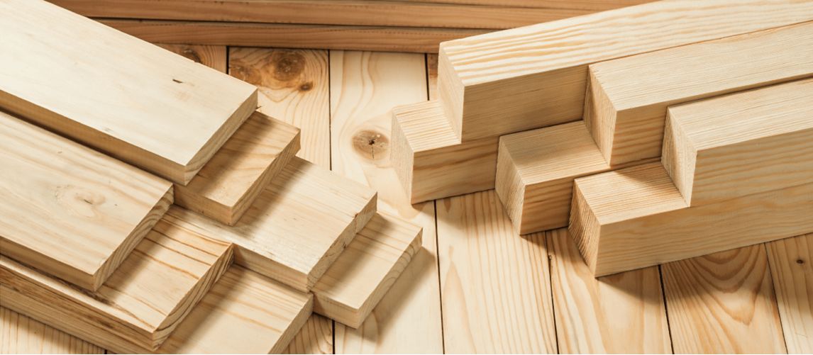 wooden timber blocks on wood board background