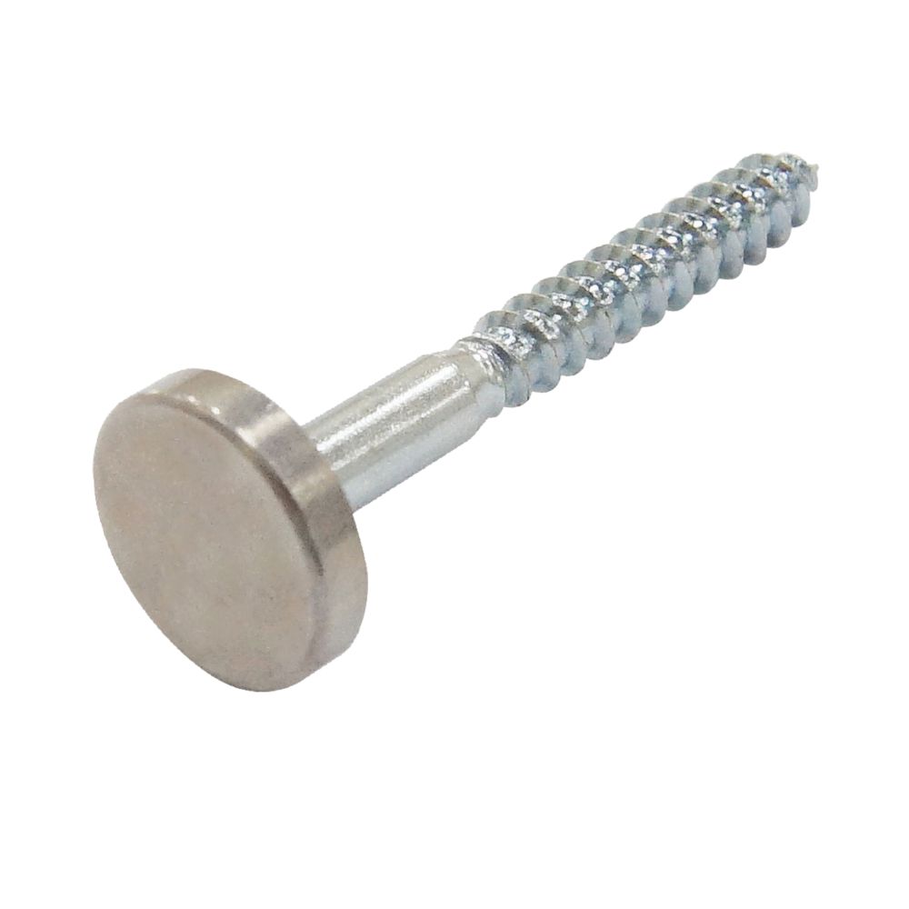 4 Pack Decorative Mirror Screws Cap Cover Nails 1 Polished Chrome