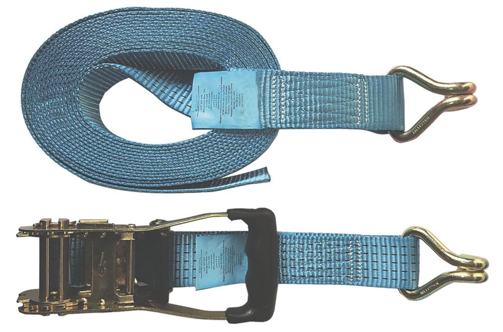 Set Of 2 X Laminate Floor Clamp With 5 Metre Ratchet Strap Hand