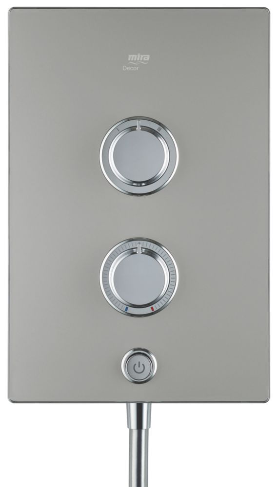 The ultimate Mira Decor Dual Warm Silver 10.8kW Manual Electric Shower