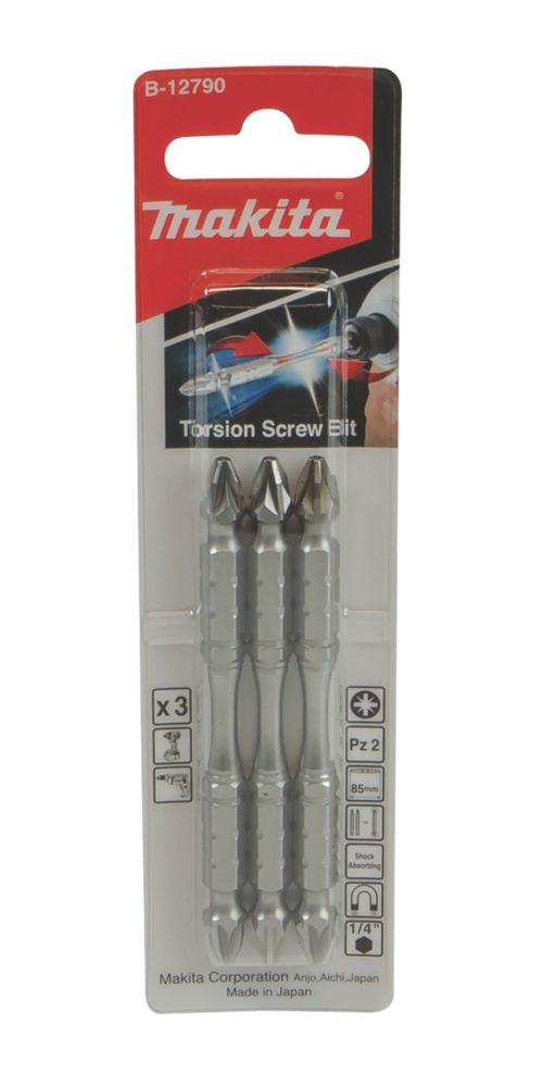 The ultimate Makita DoubleEnded Impact Screwdriver Bits PZ2 x 85mm 3