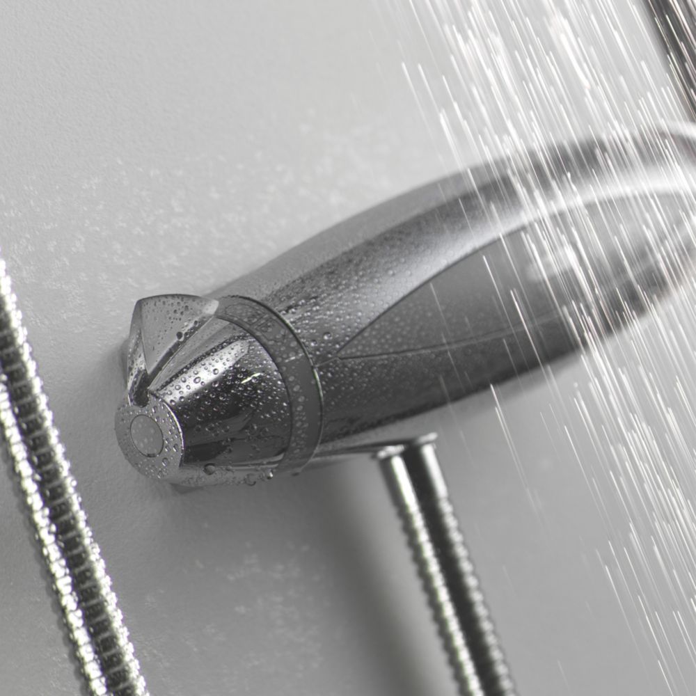 The ultimate Aqualisa Colt RearFed Exposed Chrome Thermostatic Mixer