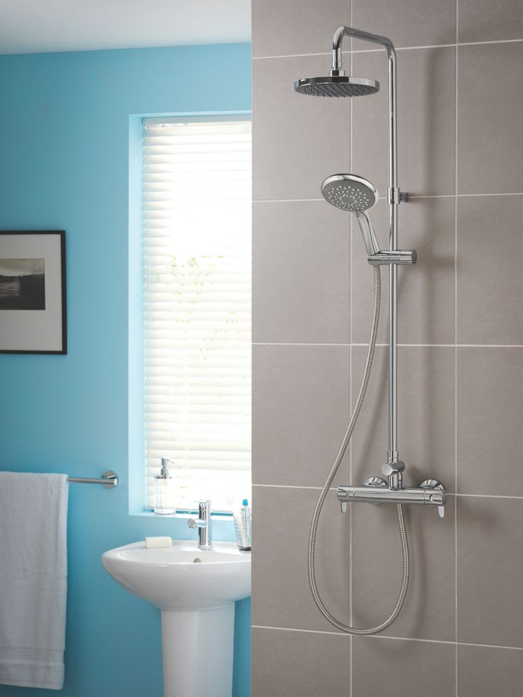 The ultimate Triton Leona RearFed Exposed Chrome Thermostatic Bar