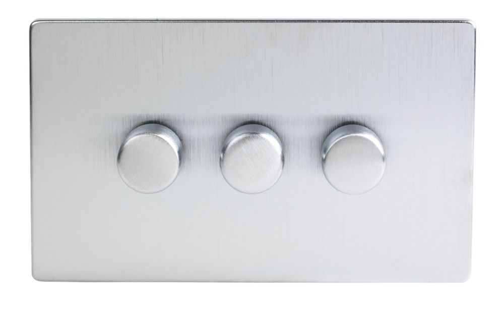 The ultimate LAP 3Gang 2Way Dimmer Switch Brushed Chrome Reviews