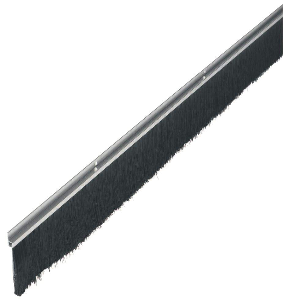 The ultimate Stormguard Industrial Door Brush Seal Aluminium Effect 1