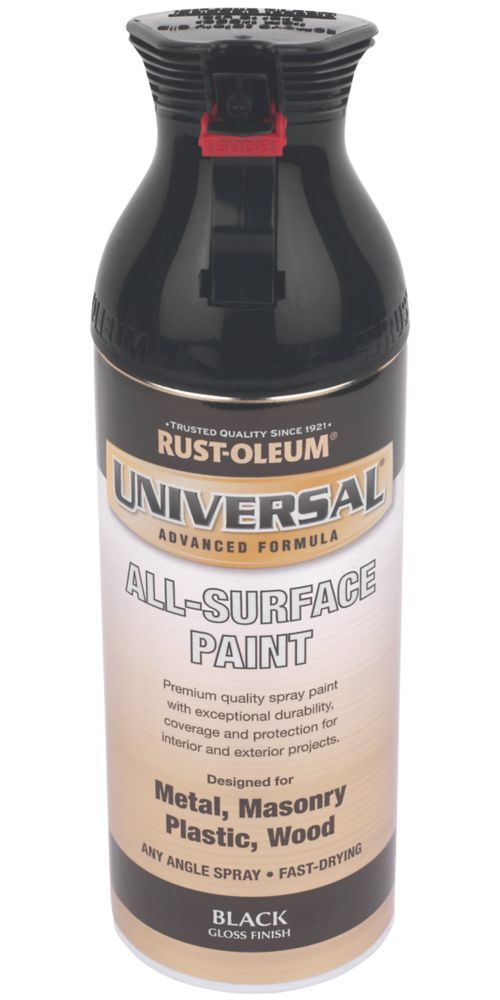 The ultimate Rust-oleum Universal Spray Paint Gloss Black 400ml Reviews