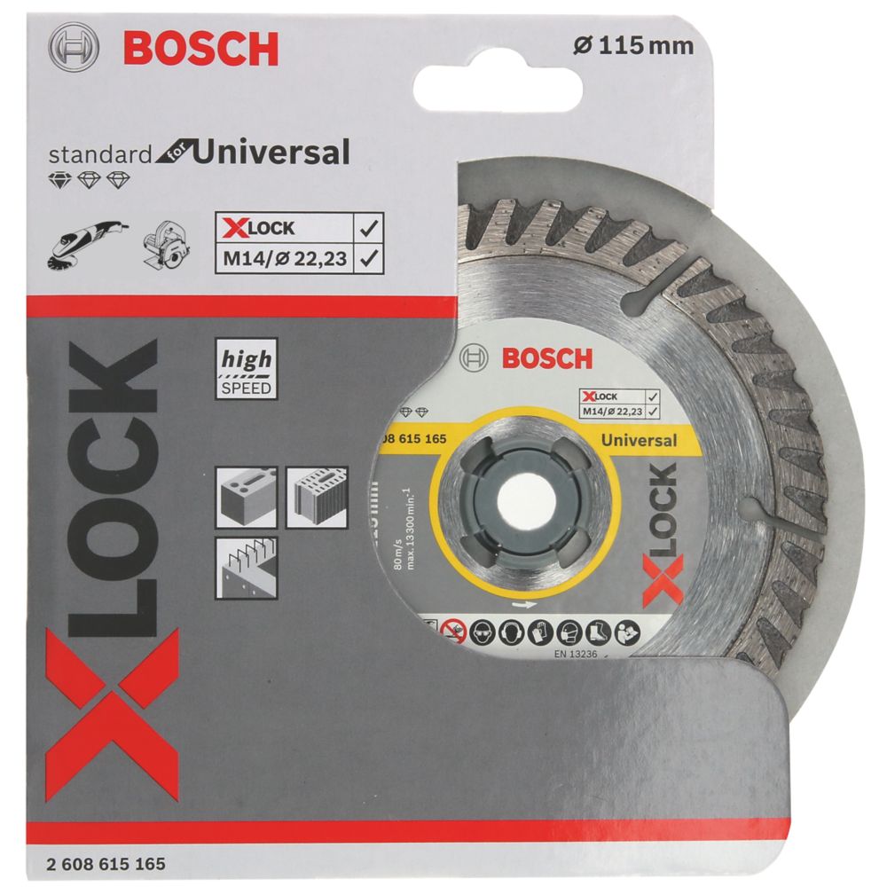 The ultimate Bosch X-Lock Concrete/Stone Diamond Cutting Blade 115 x 22 ...